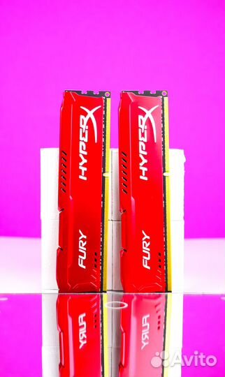 HyperX Fury DDR3 1600 мгц 2*8 гб
