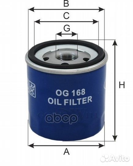 Фильтр масляный двигателя nissan, renault, merc