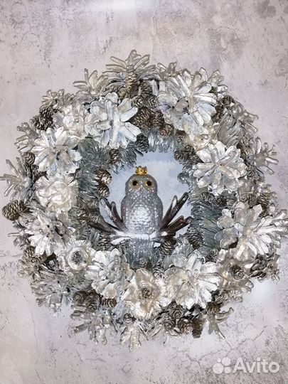 Новогодний венок на дверь