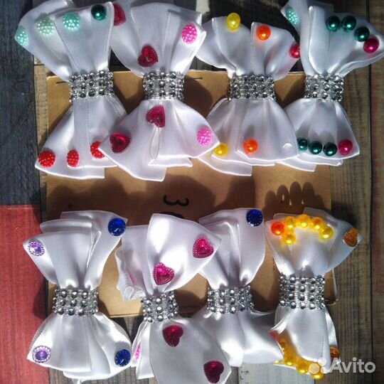 Канзаши. детские резинки,заколки, шпильки