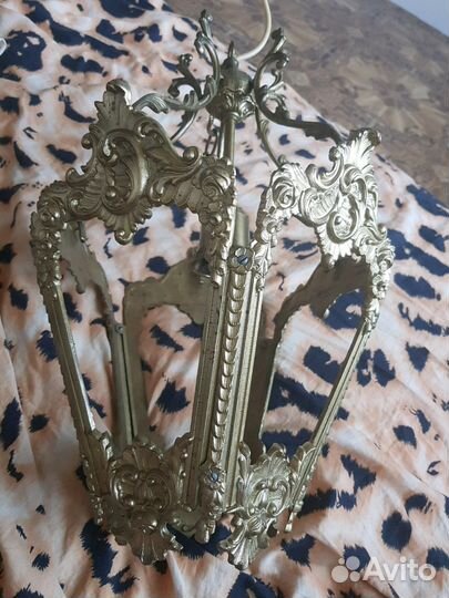 Фонарь бронза люстра