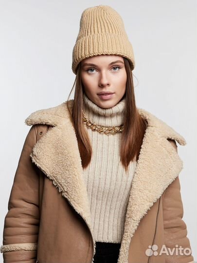 Шапка бини средней вязки Шапки Оптом