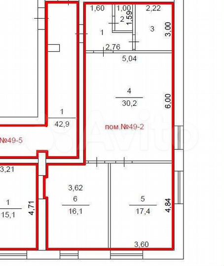 3-к. квартира, 78,6 м², 1/7 эт.
