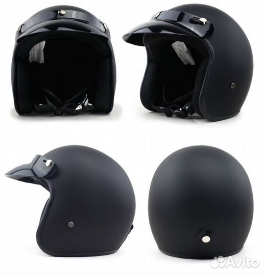 Шлем GXT SX9 открытый 3/4 (мотошлем ретро)