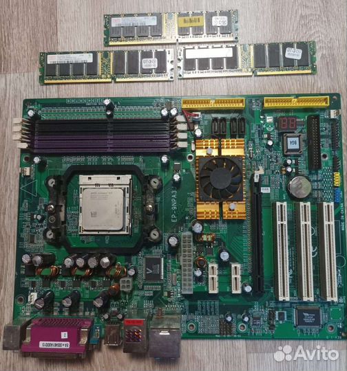 Материнская плата EPoX EP-9NPA3J + 3GB памяти DDR