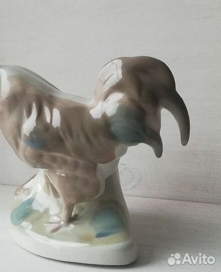 Петушок салфетница СССР Фарфоровая статуэтка