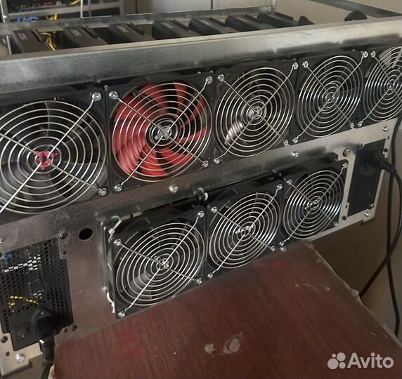 Майнинг ферма риг 8 карт cmp 50hx