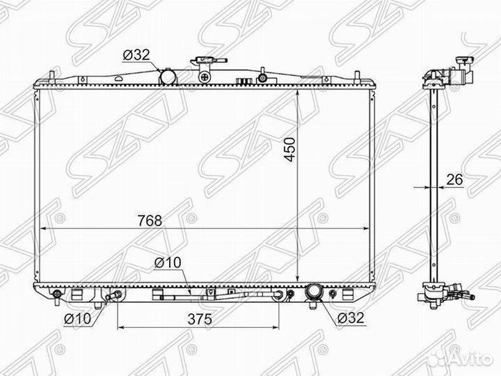Радиатор lexus RX270 09