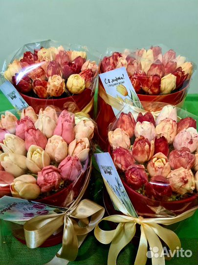 Шоколадные тюльпаны, шоколадные цветы