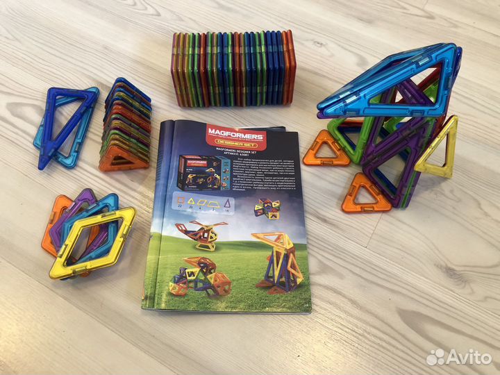 Конструктор и колеса Magformers арт. 63081 62дет