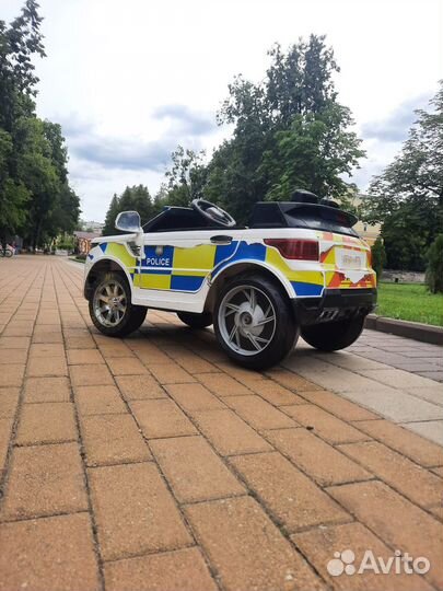Детский электромобиль полиция с пультом управления