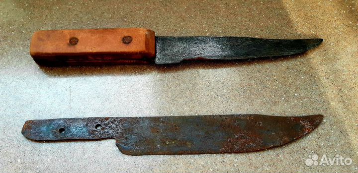 Нож старинный кухонный самодельный