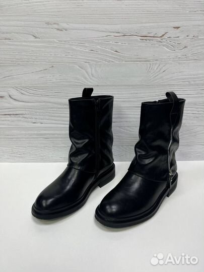 Полусапоги натуральная кожа зимние