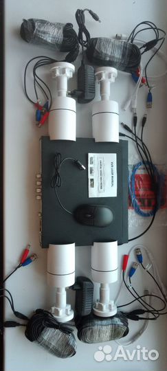 Комплект система видеонаблюдения AHD 4 камеры 2мп