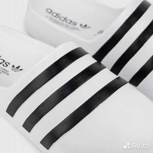 Шлёпки Adidas adifom Slide White Black