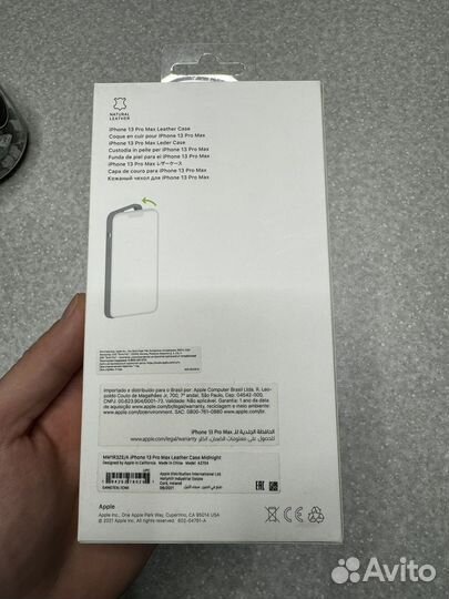 Чехол на iPhone 13 pro max leather case, оригинал