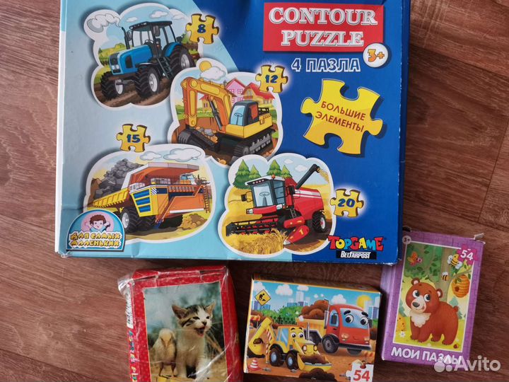 7 шт пазлы для малышей пакетом