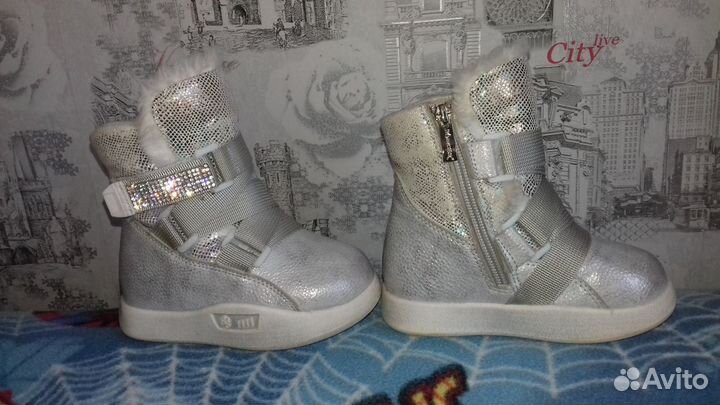Ботинки детские для девочки 25,22р-р