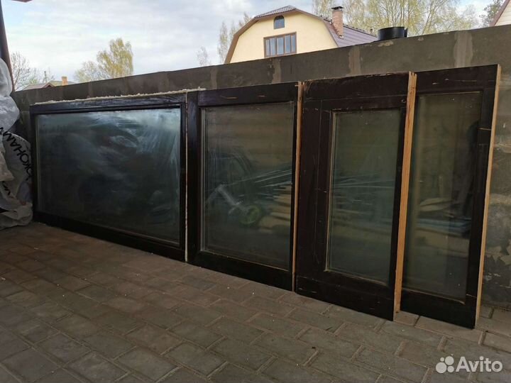 Окна массив дуба с двойным стеклопакетом