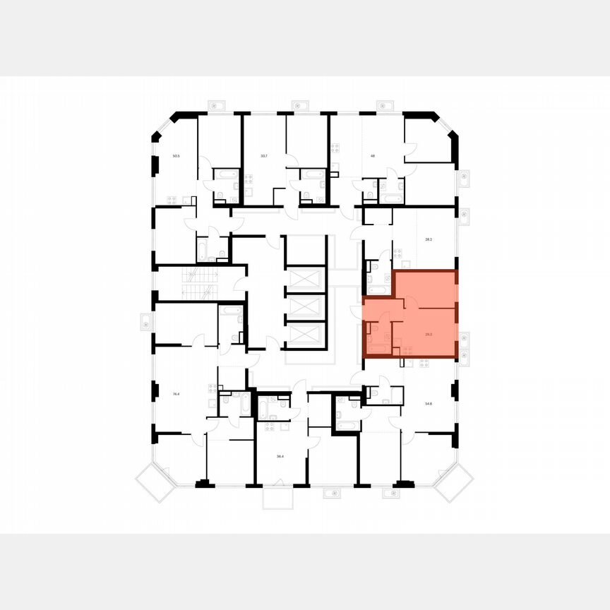 1-к. квартира, 29,3 м², 18/23 эт.