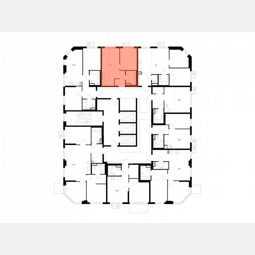 1-к. квартира, 33,7 м², 16/23 эт.