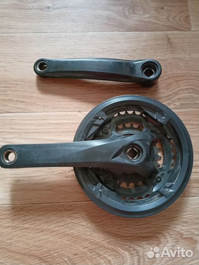 Шатуны, звёзды, передний переключатель, манетки