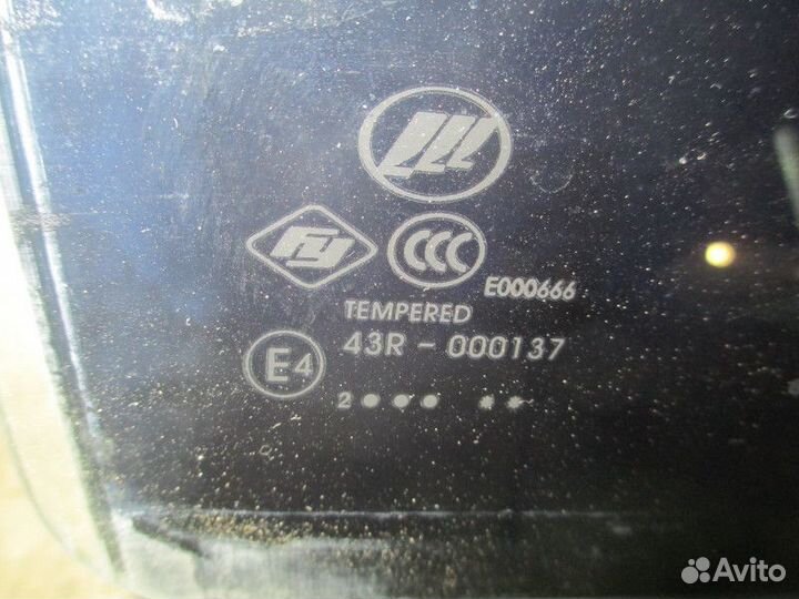 Стекло двери задней правой Lifan Solano 2010-2016