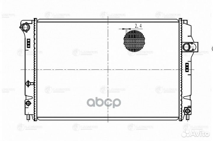 Радиатор охл. для а/м Toyota Aqua (11) /Corolla