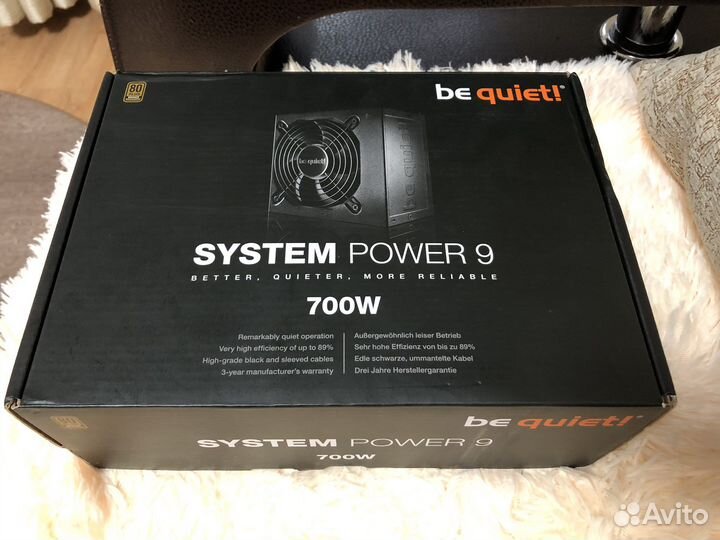Блок питания be quiet system power 9 на 700w