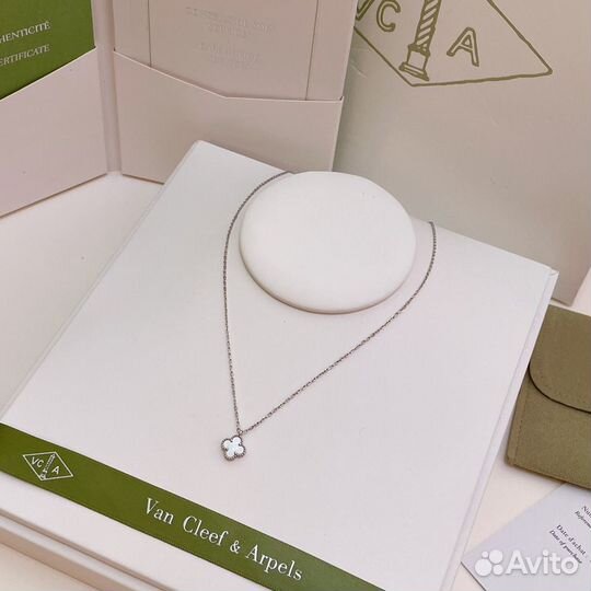 Van cleef цепочка из белого золота 750 пробы