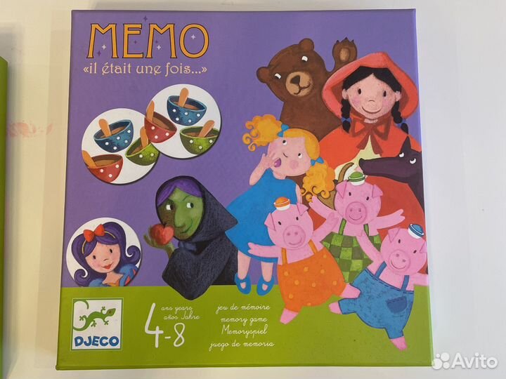Настольная игра Memo Djeco Жили были