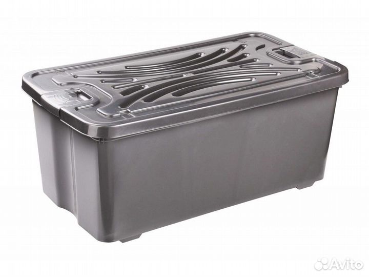 Контейнер прямоугольный 75л с крышкой 775х425х330