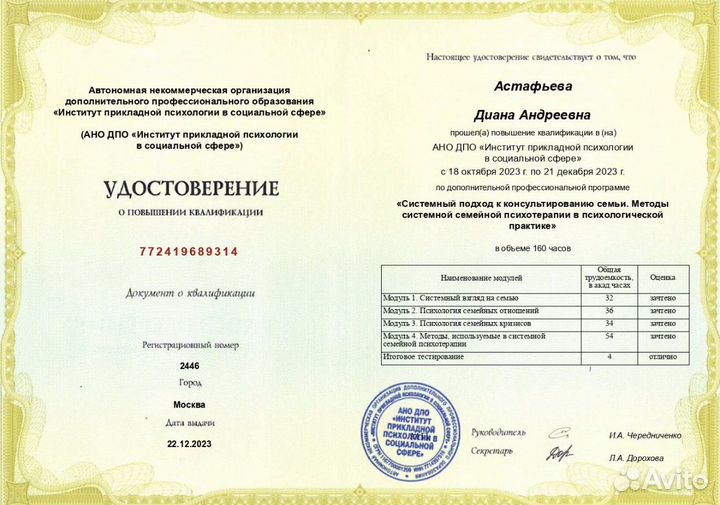 Психолог, кпт терапевт