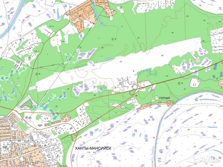 Топографическая карта Хмао-Югра для Garmin