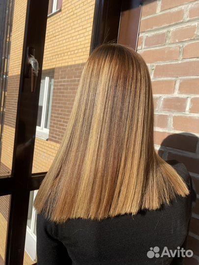 Кератиновое выпрямление волос