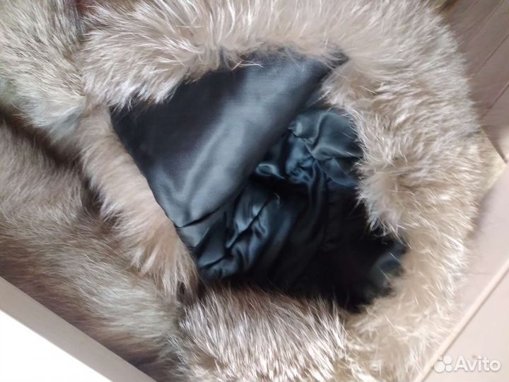 Шапка женская из меха чернобурки