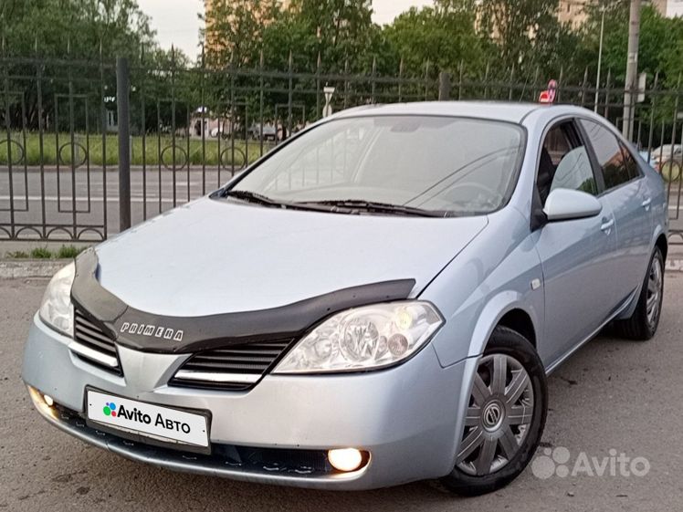 Купить б/у Nissan Primera, III (P12) Бензин Механическая в Москве, Серебряный Се