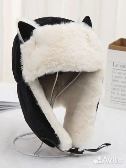 Шапка-ушанка девочке подростку