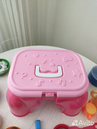 Кухня настольная со звуком+ посуда и еде из фетра