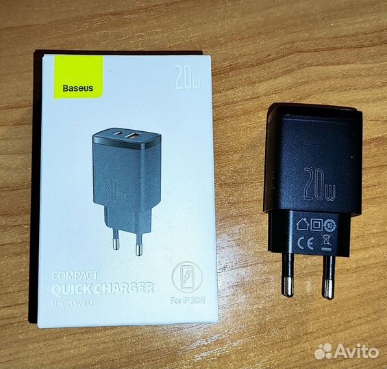 Зарядное устройство baseus 20w