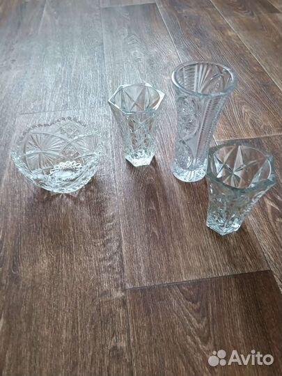 Ваза хрустальная, для цветов хрустальная