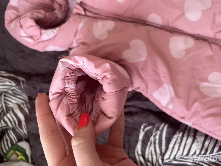 Комбинезон baby GO для девочки 62-68 и шапочка