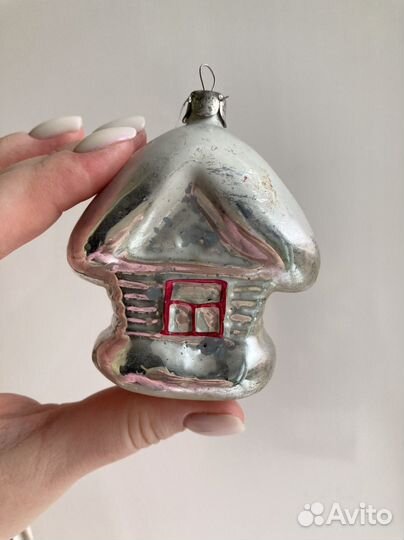 Елочные игрушки СССР домик