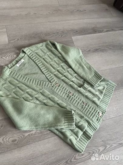 Кардиган кофта теплый Toptop оливкового цвета