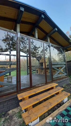 Мягкие,гибкие окна для террасы, бани