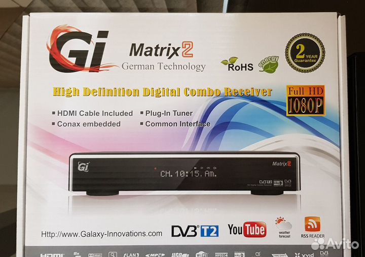 Комплект НТВ+ тарелка+тюнер matrix2