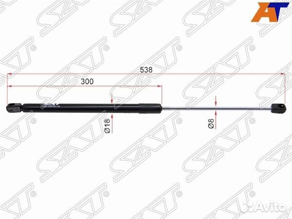 Амортизатор крышки багажника KIA cerato 04-08, KIA