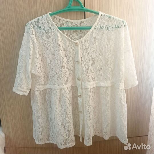 Кружевная винтажная накидка