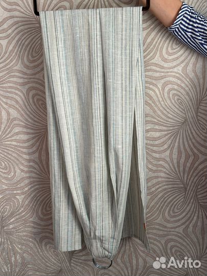 Слинг на кольцах со льном