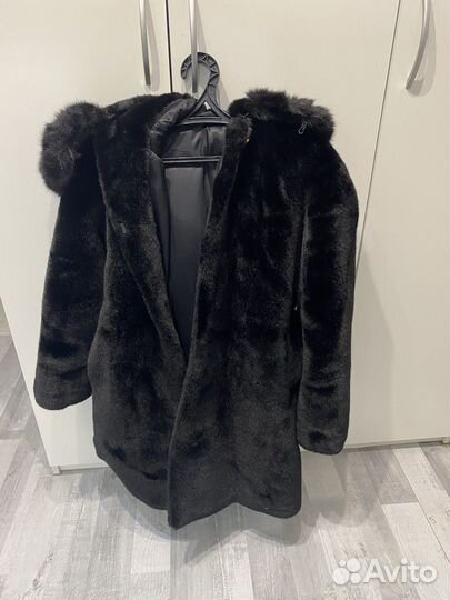 Шуба из искусственного экомеха